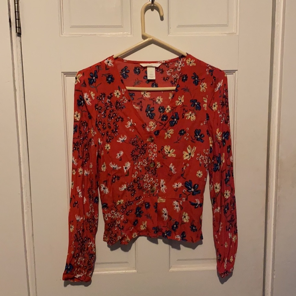 Peplum style blouse